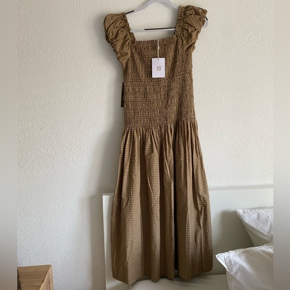 Wayf smock midi dress - Picture 5 of 9